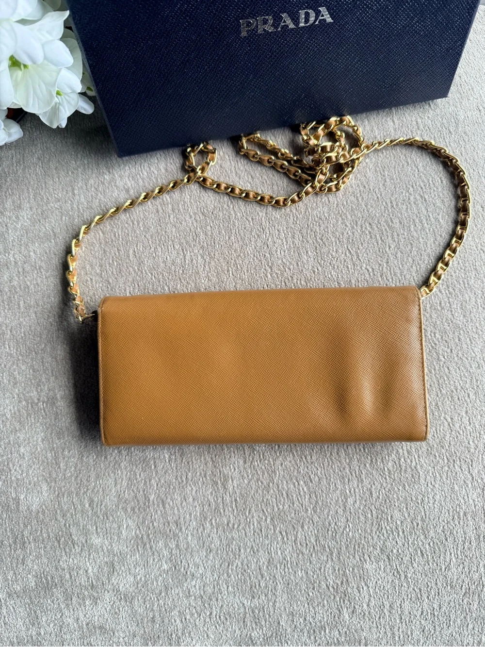 Prada tan brown